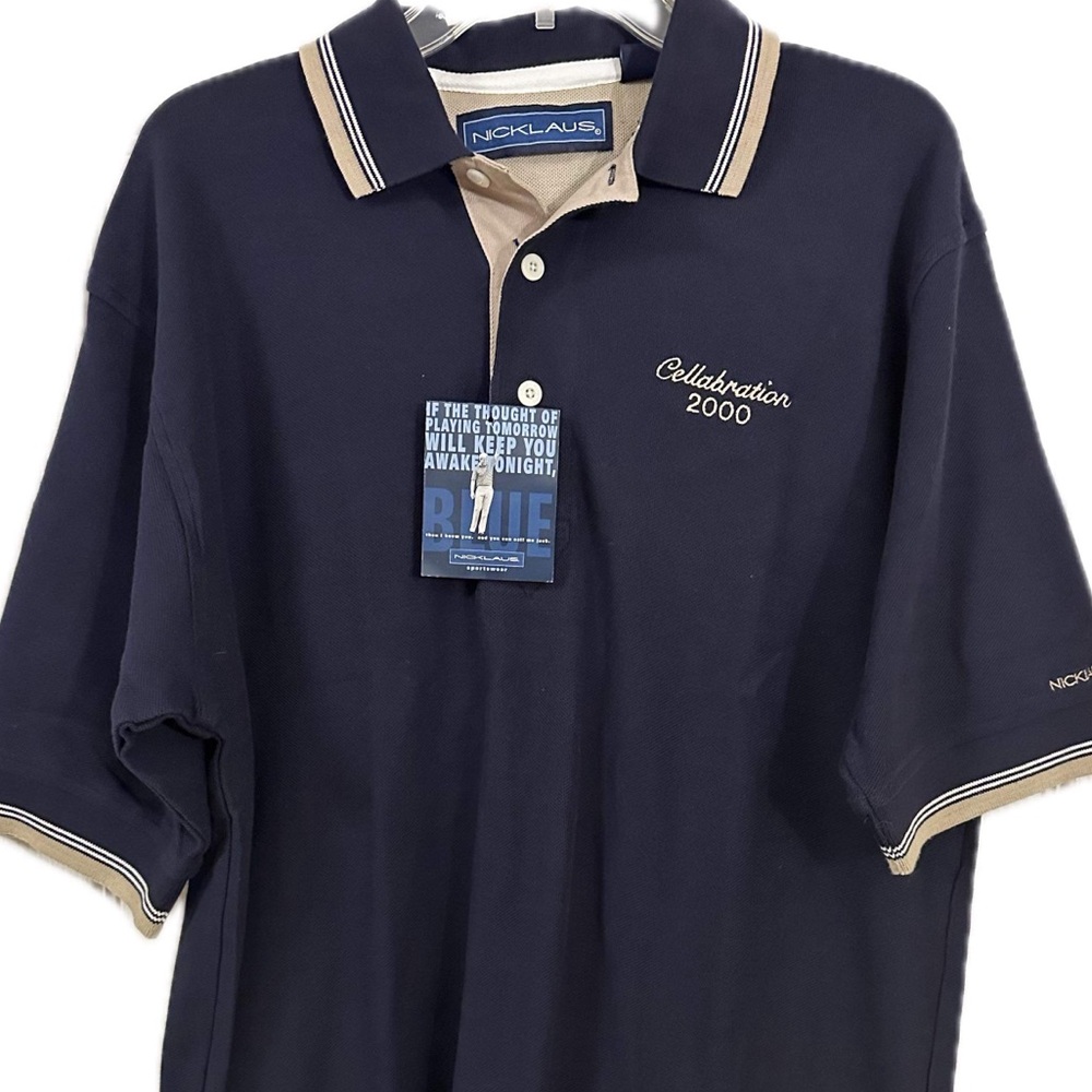 NWT Nicklaus Sportswear new with tags vintage golf polo shirt, Cellebration 2000